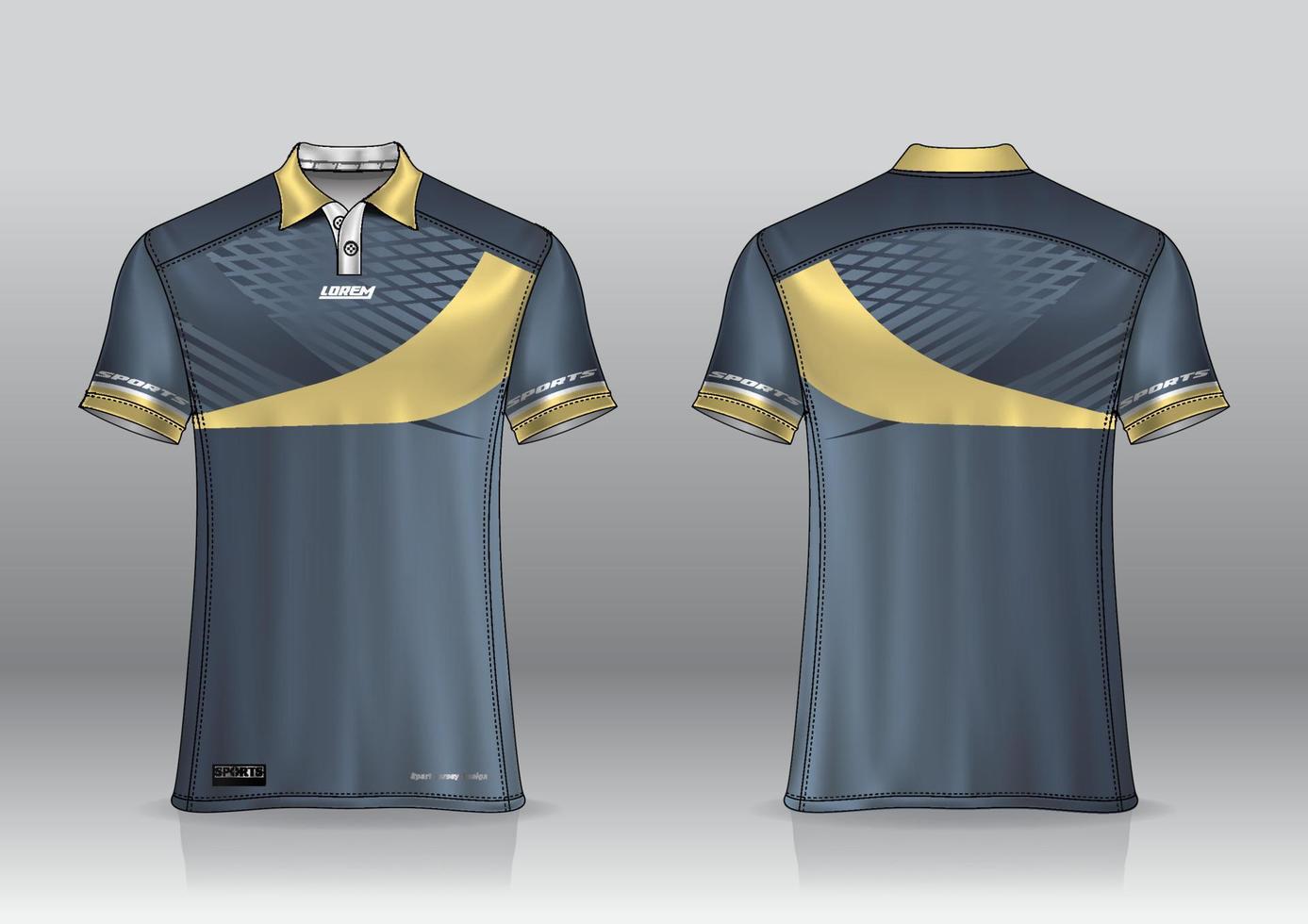 poloshirt uniform ontwerp voor buitensporten vector