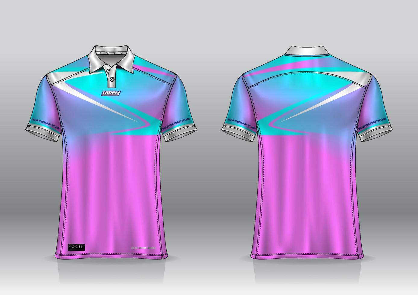 poloshirt uniform ontwerp voor buitensporten vector