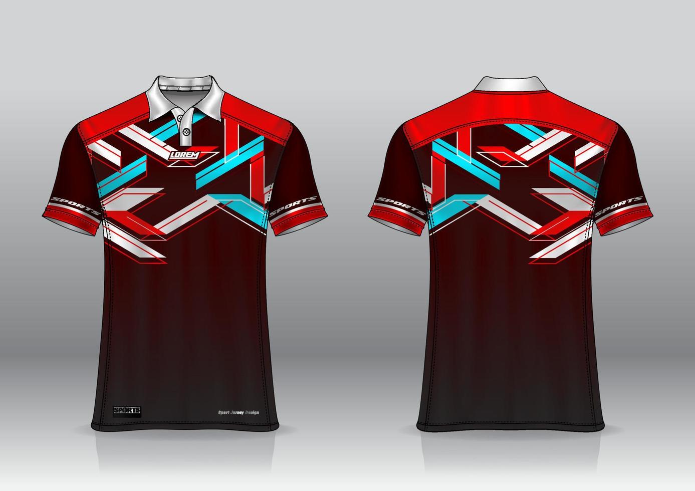 poloshirt uniform ontwerp voor buitensporten vector