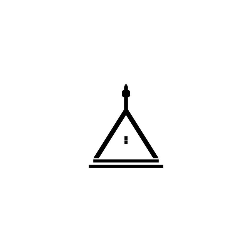 kerk pictogram logo vector