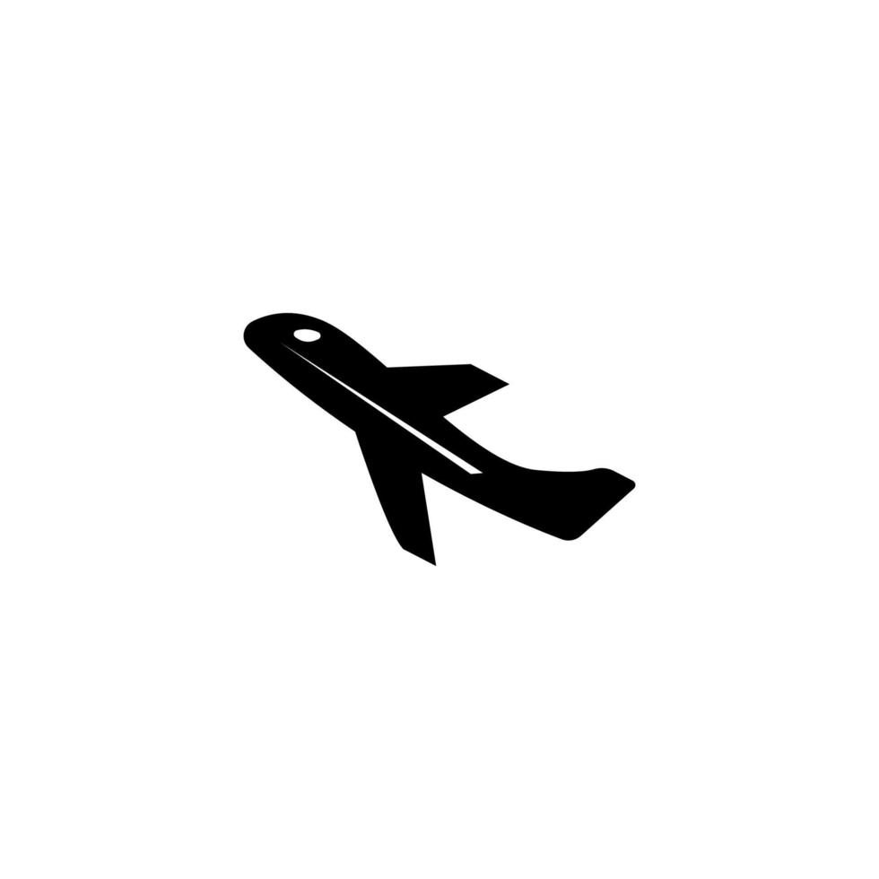 vliegtuig pictogram vector logo afbeelding