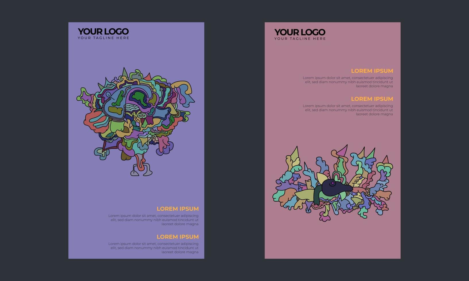 kleurrijk abstract achtergrondpatroon voor webdesign, landingspagina, social media-verhaal en printmateriaal vector
