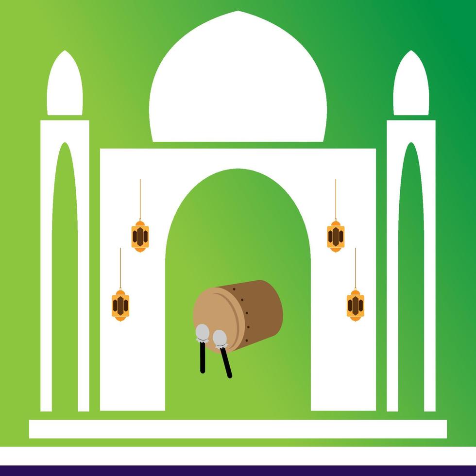 eid al adha achtergrond vector sjabloon