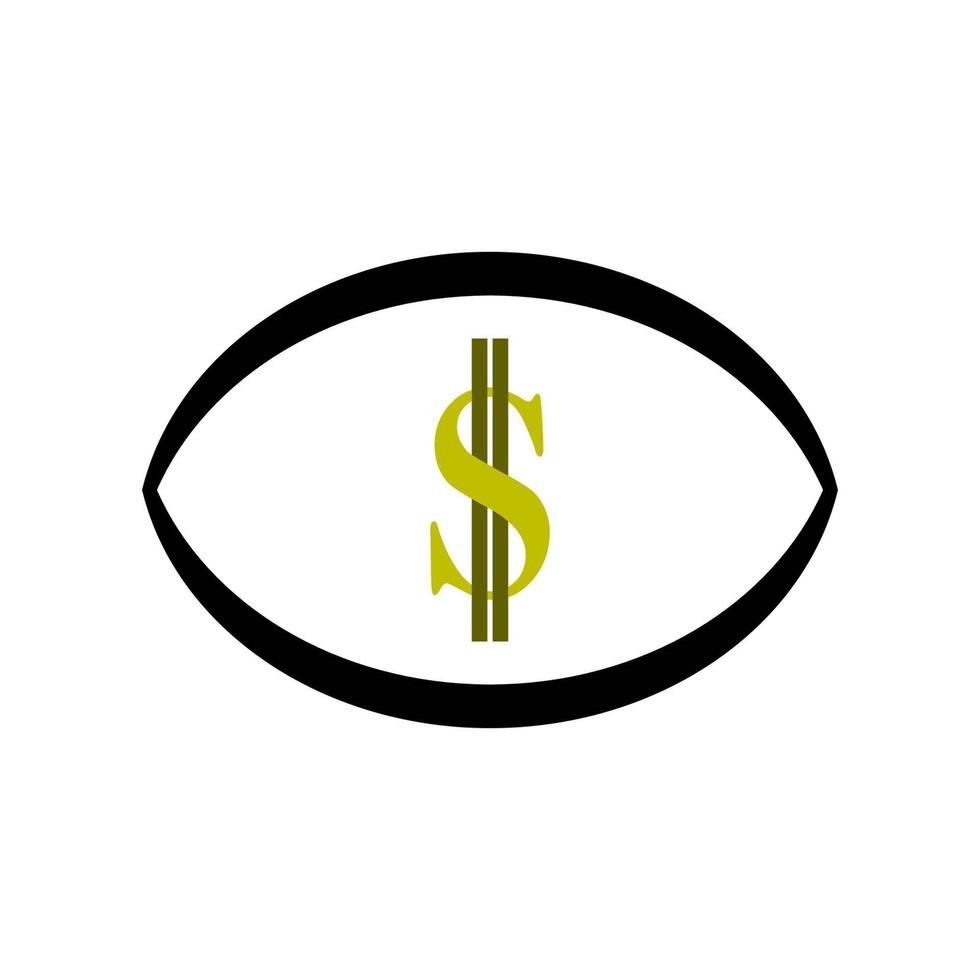 dollar symbool logo vectorillustratie vector