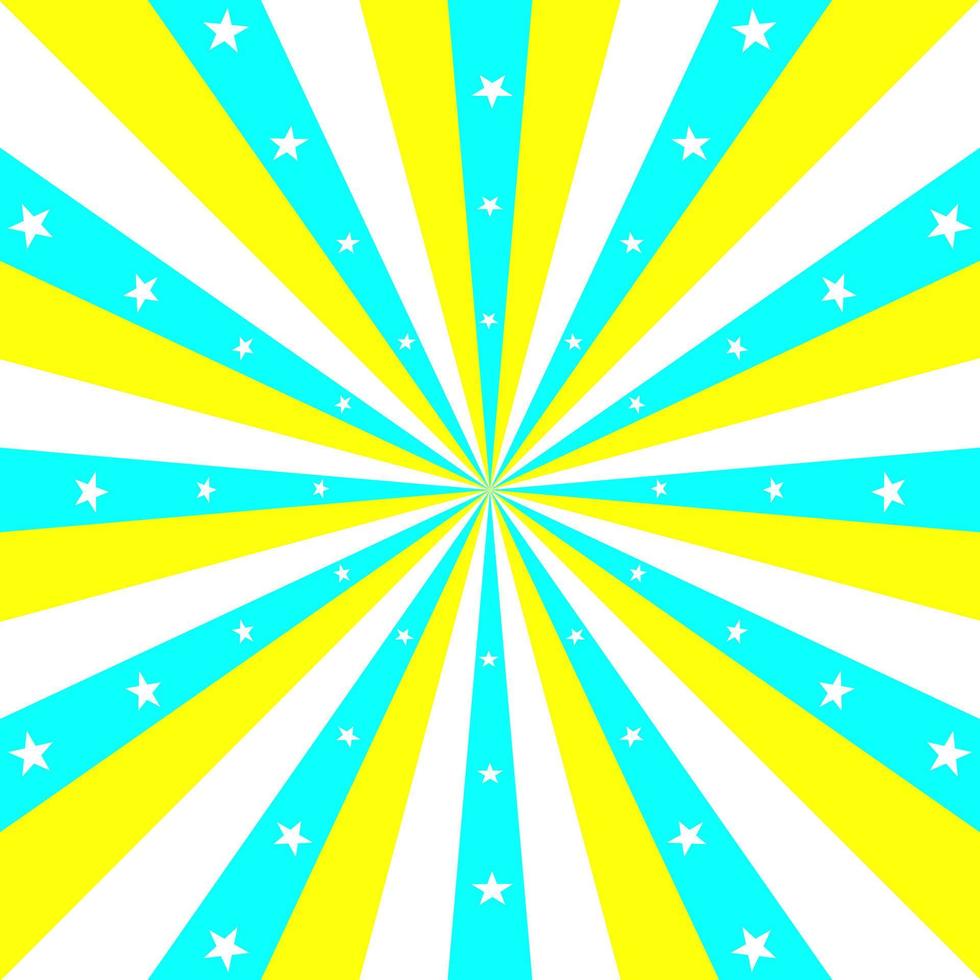zomerseizoen festival abstracte achtergrond ster ray fractal behang achtergrond vectorillustratie vector