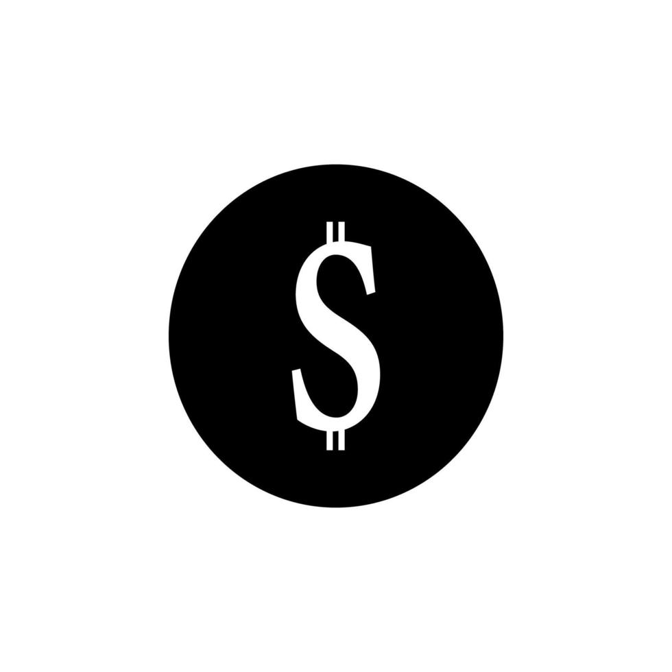 dollar symbool logo vectorillustratie vector