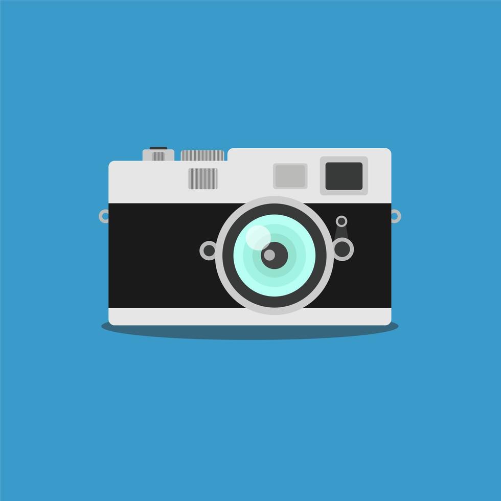 vintage camera plat ontwerp vectorillustratie vector