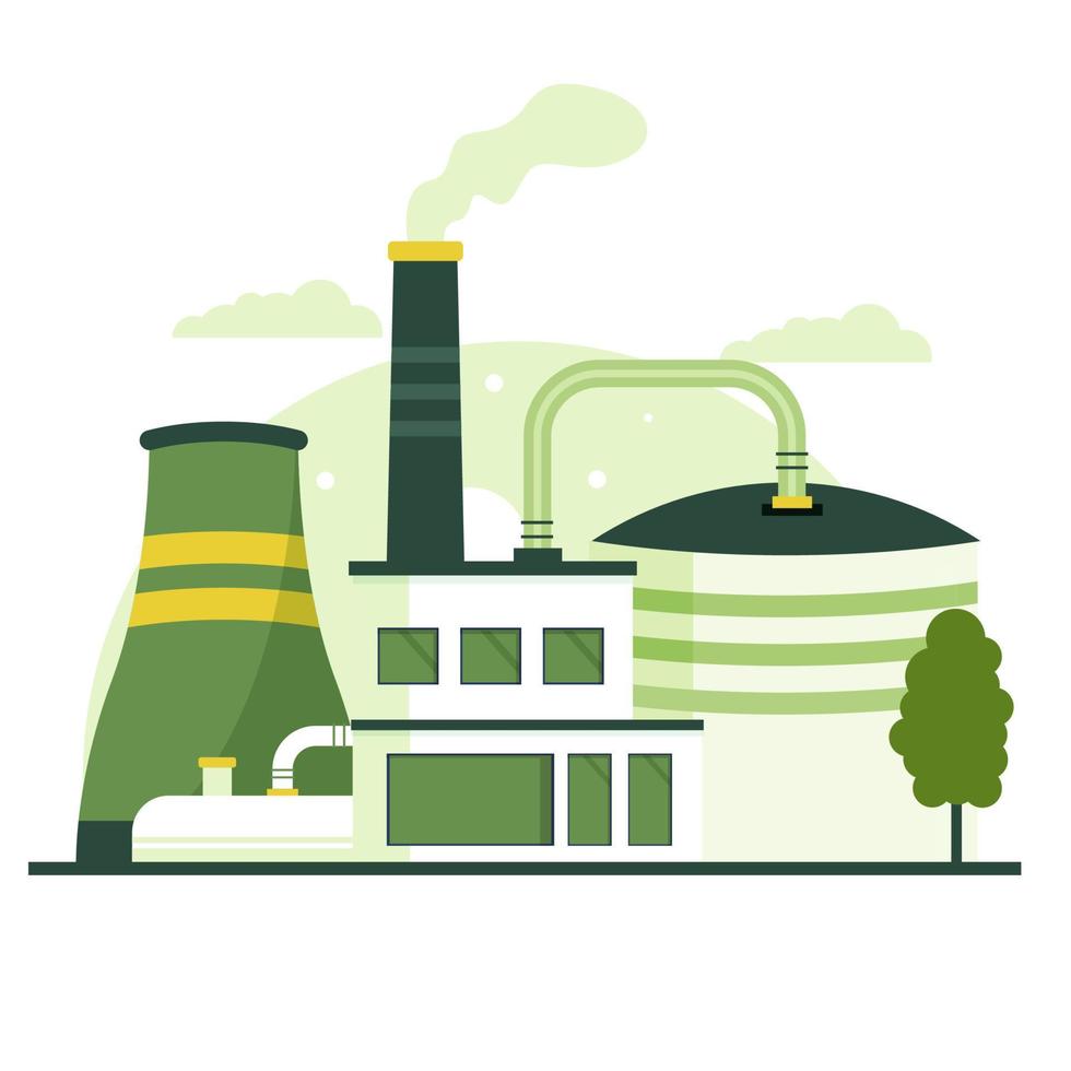 biogas energie illustratie ontwerpconcept vector