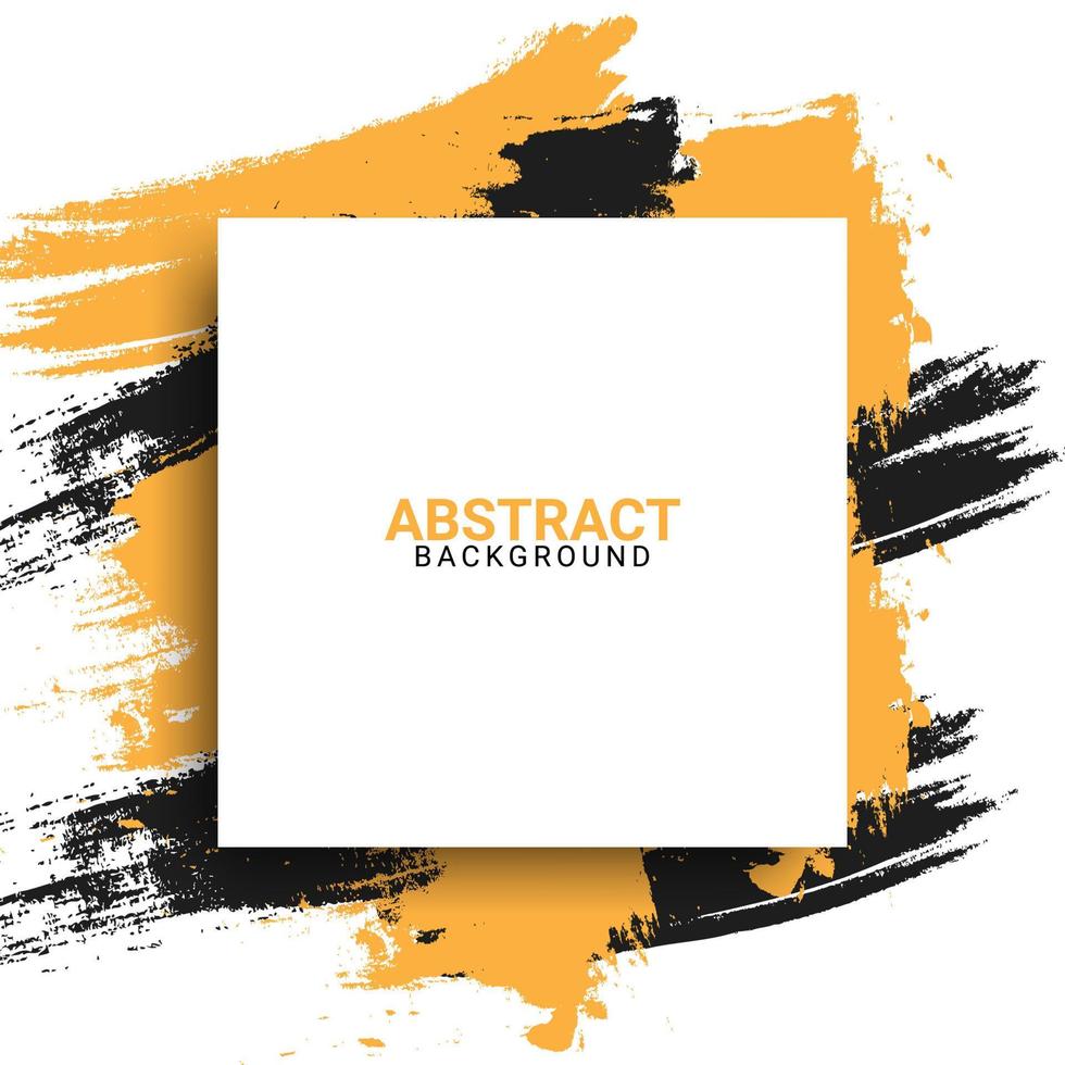 abstracte banner met gele en zwarte kleur grunge textuur vector