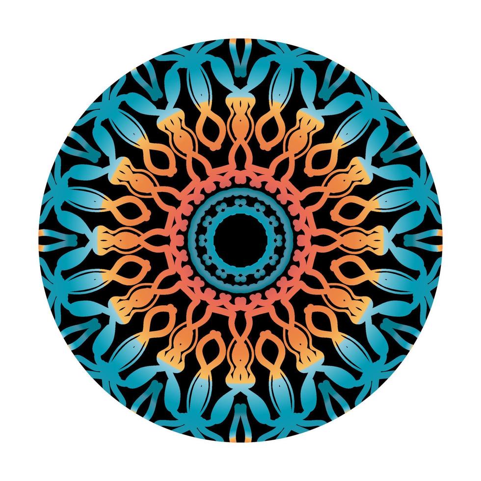 luxe sier Indisch mandala-ontwerp. vector