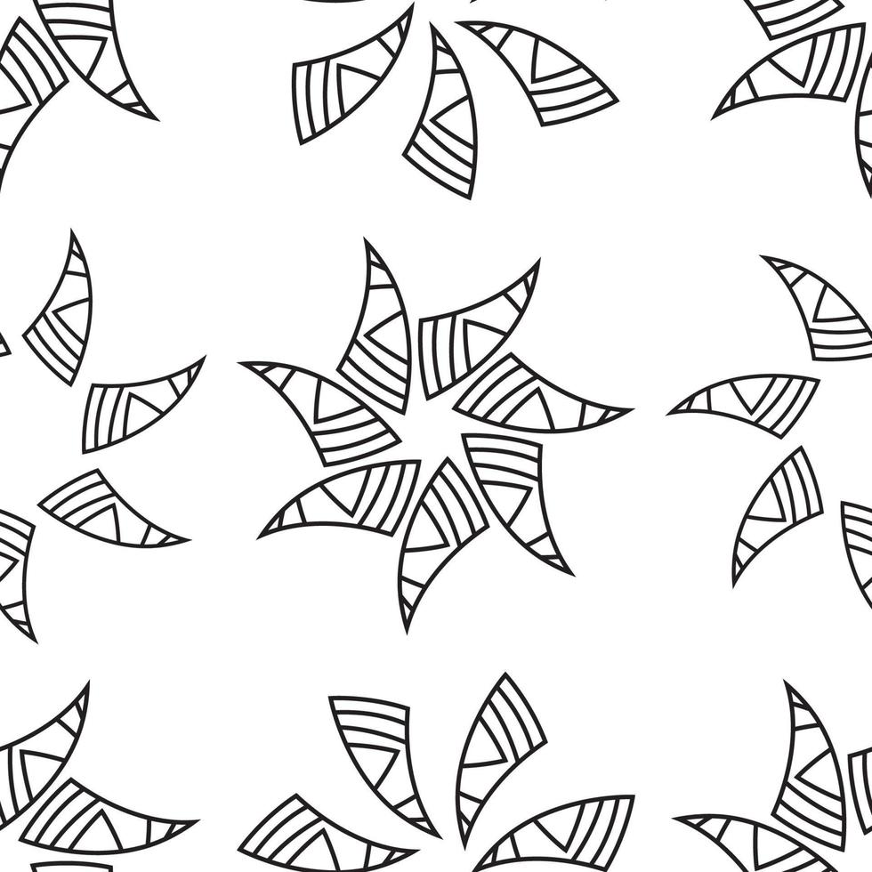 naadloze patroon met geometrische lijn, zwart-witte kleur, modern design strepen achtergrond. vectorillustratie. vector
