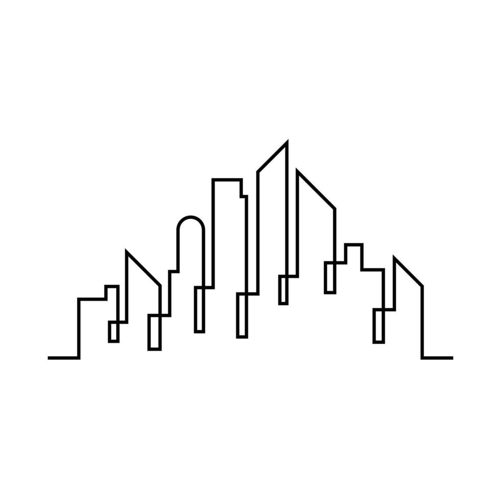 moderne skyline van de stad ontwerp vector