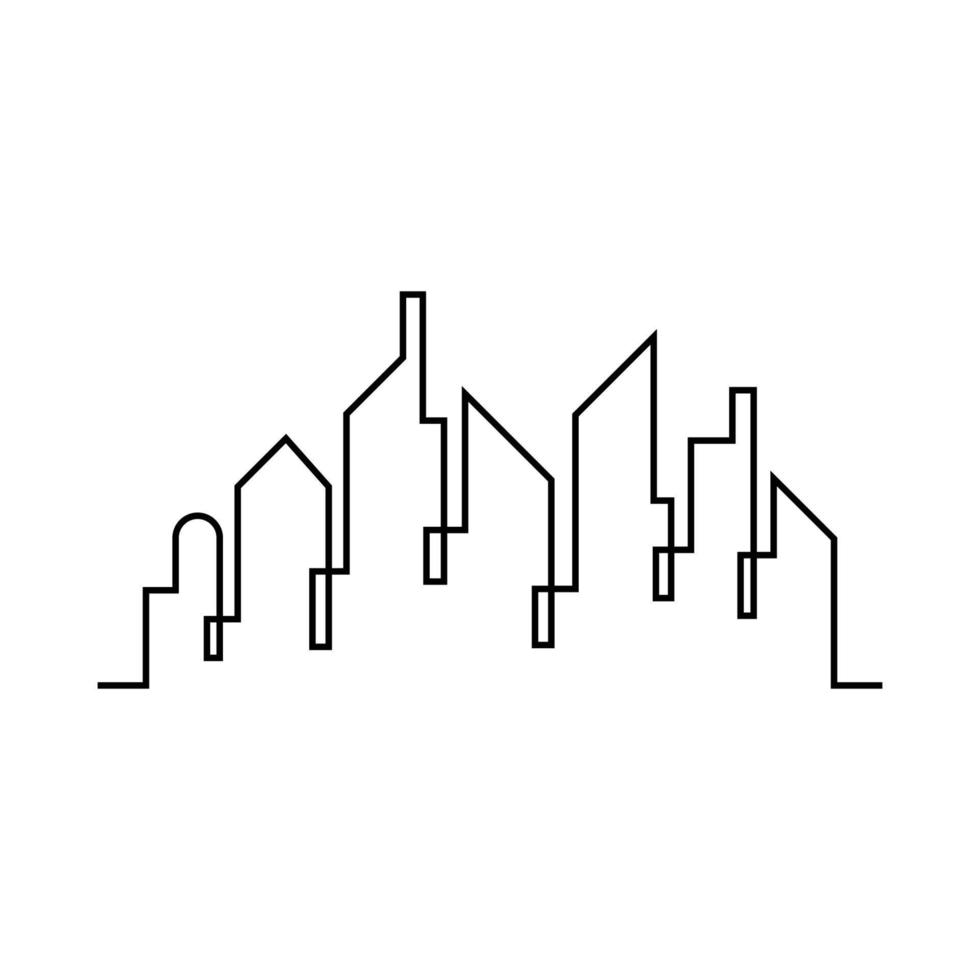 moderne skyline van de stad ontwerp vector