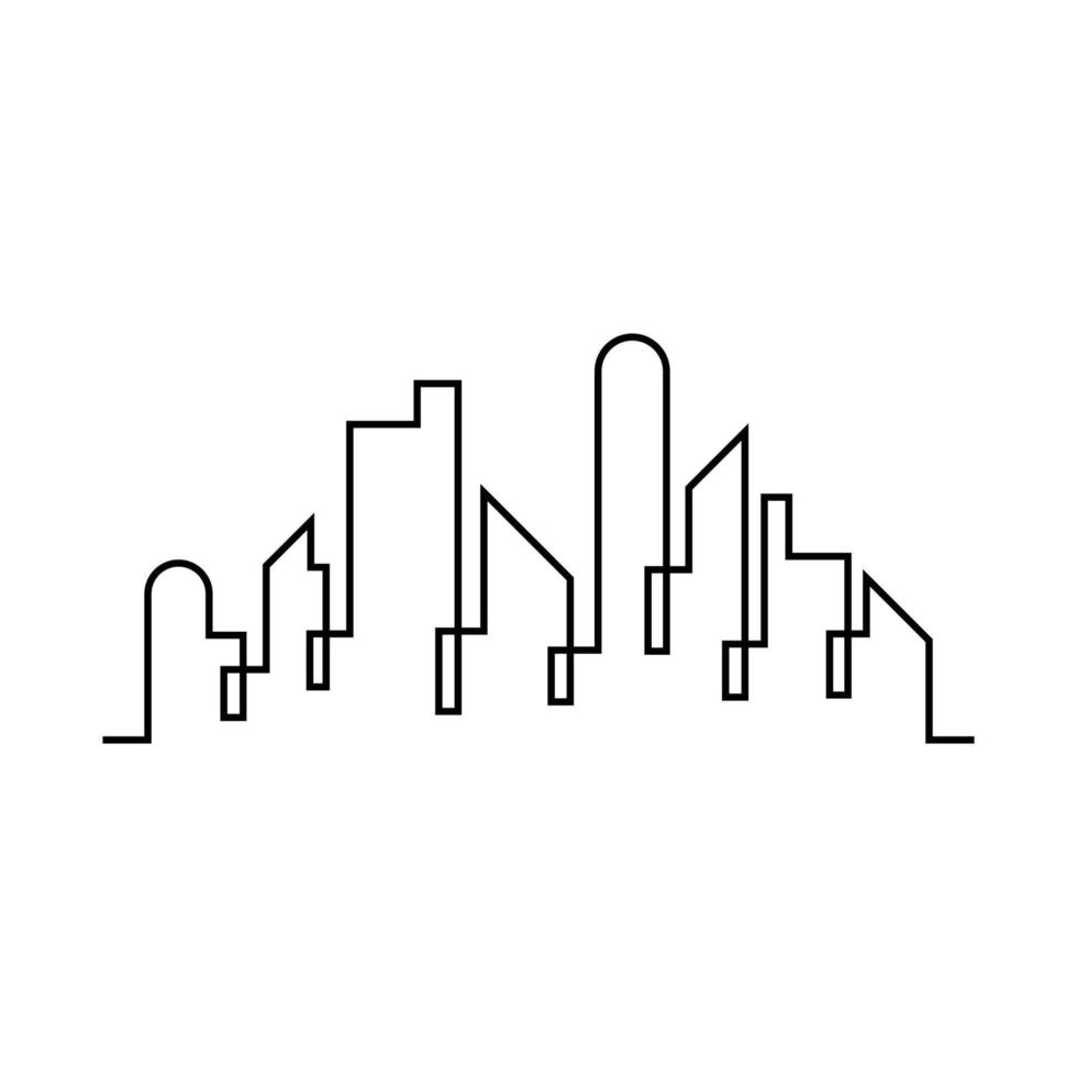 moderne skyline van de stad ontwerp vector