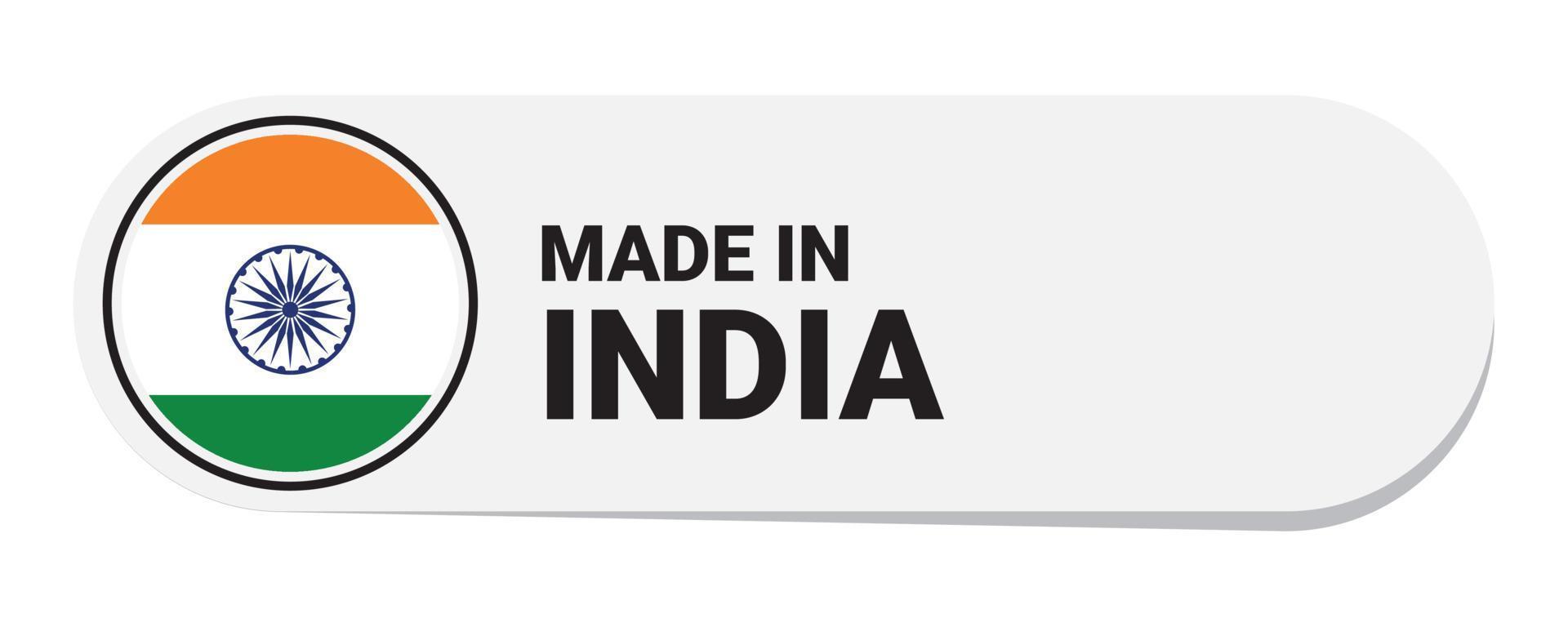 pictogram gemaakt in india, geïsoleerd op een witte achtergrond vector