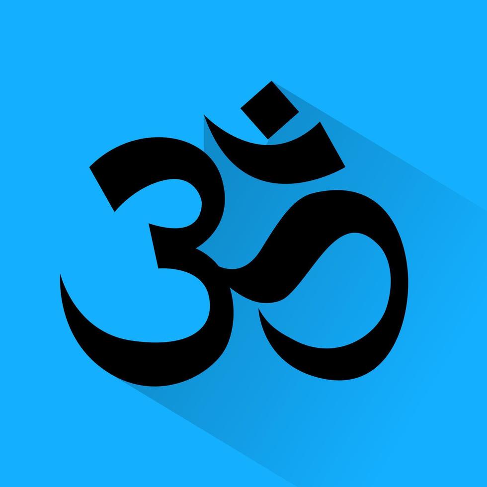 om teken. induïsme symbool vector