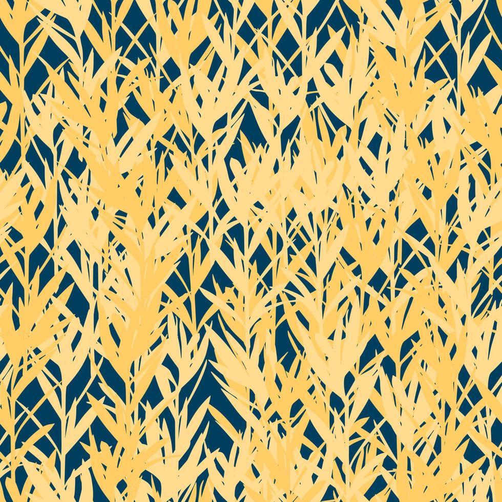 vector naadloze patroon met bladeren. botanische illustratie