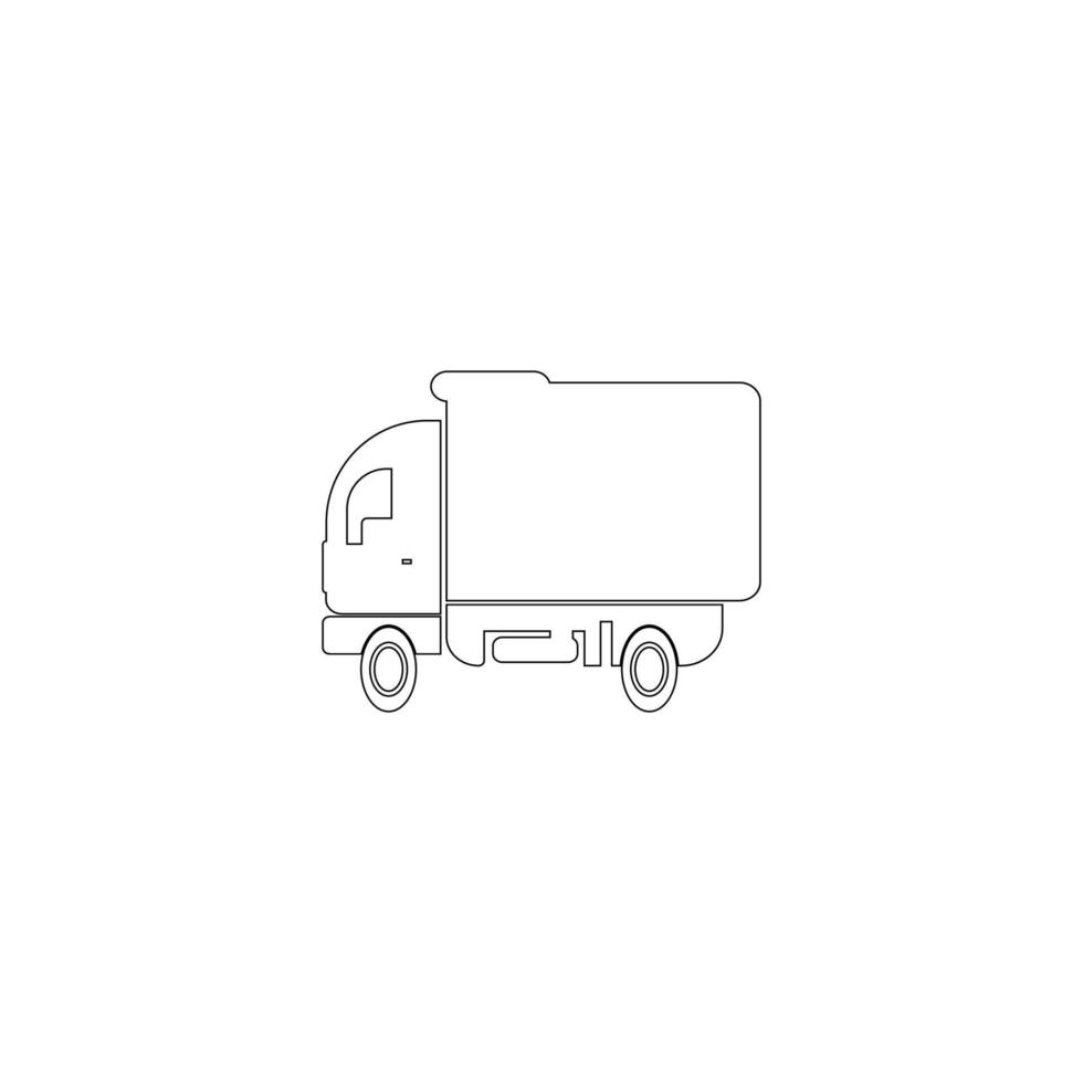 vrachtwagen pictogram vector illustratie ontwerp