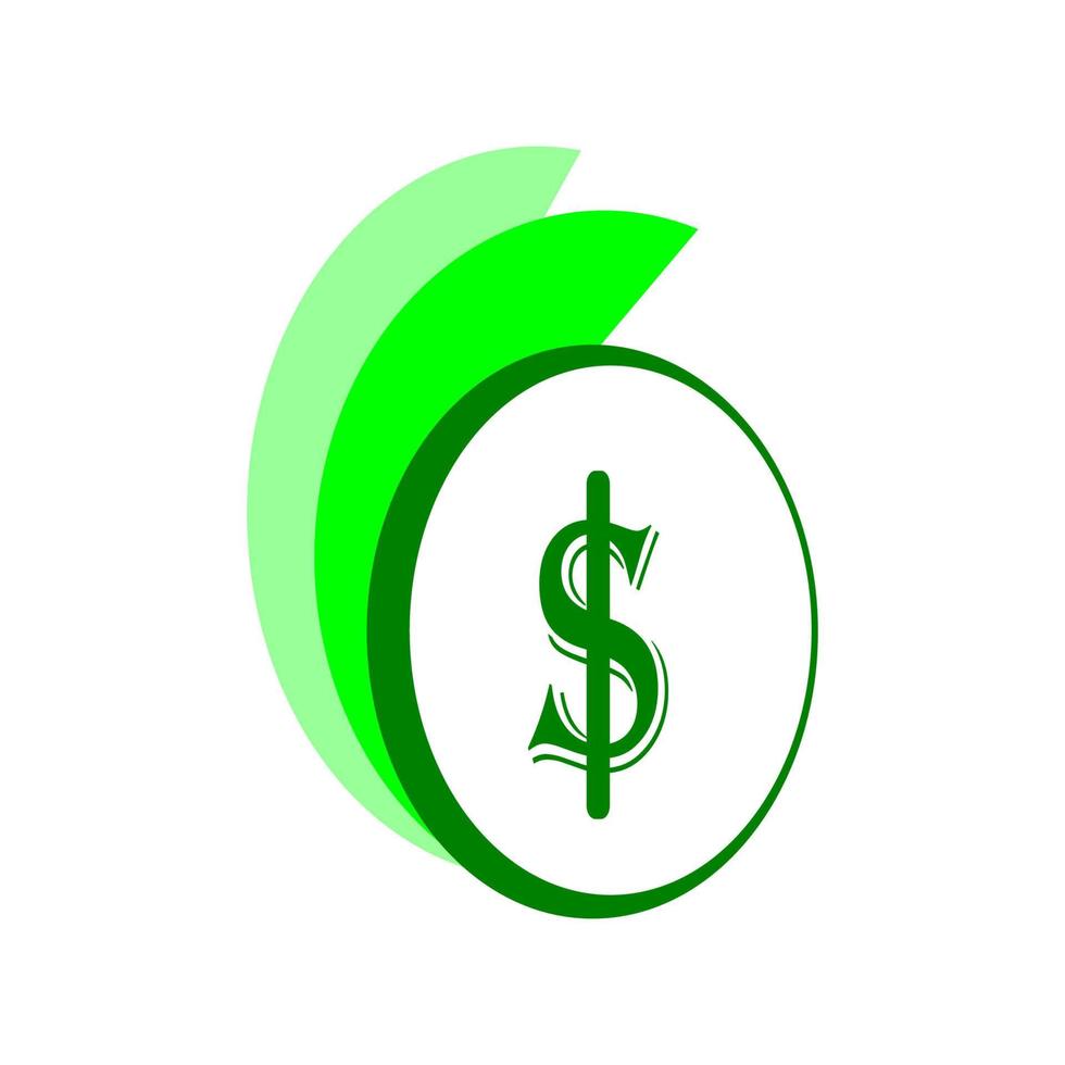 dollar symbool logo vectorillustratie vector