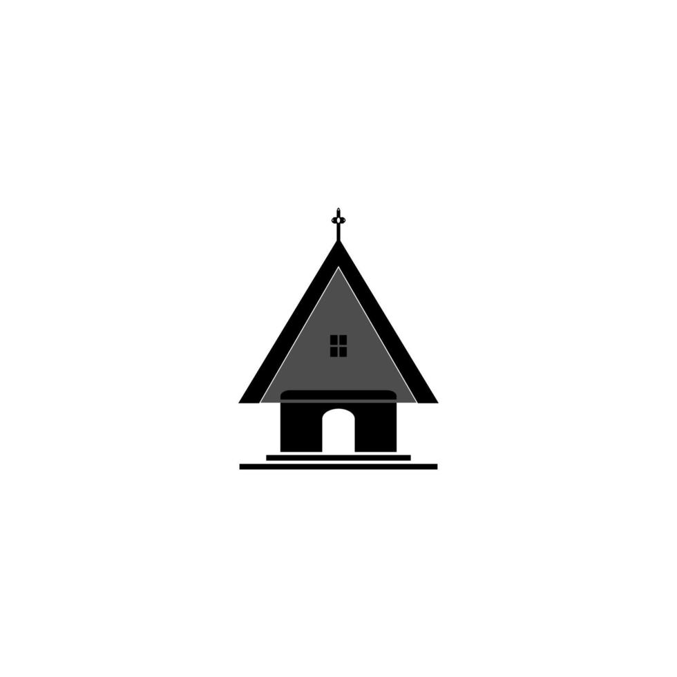 kerk pictogram logo vector