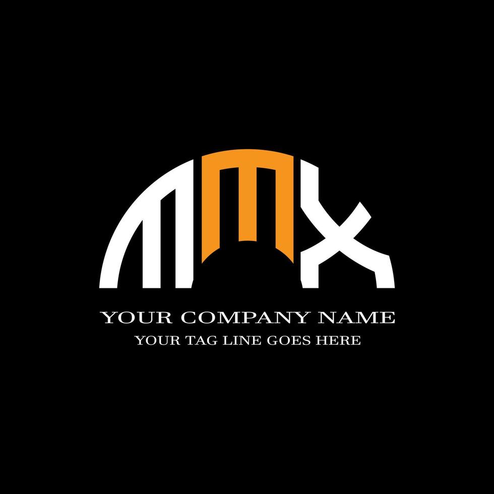mmx letter logo creatief ontwerp met vectorafbeelding vector