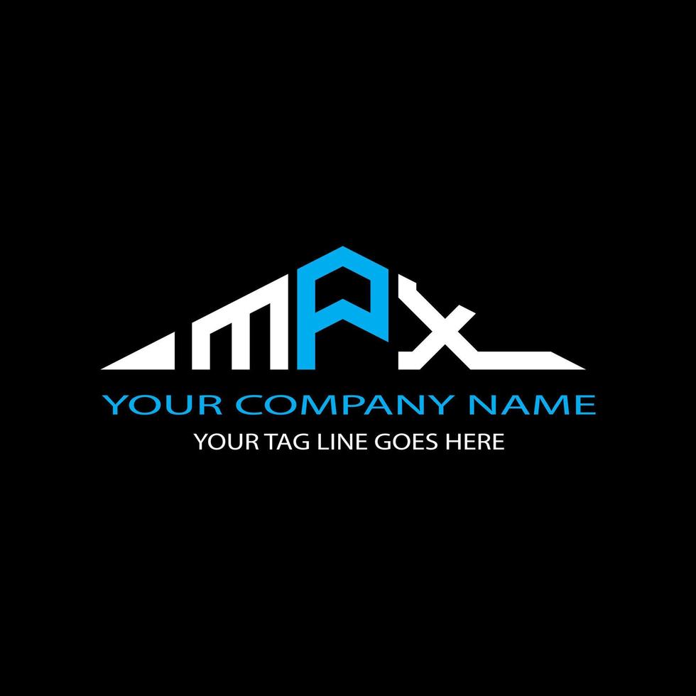 mpx letter logo creatief ontwerp met vectorafbeelding vector