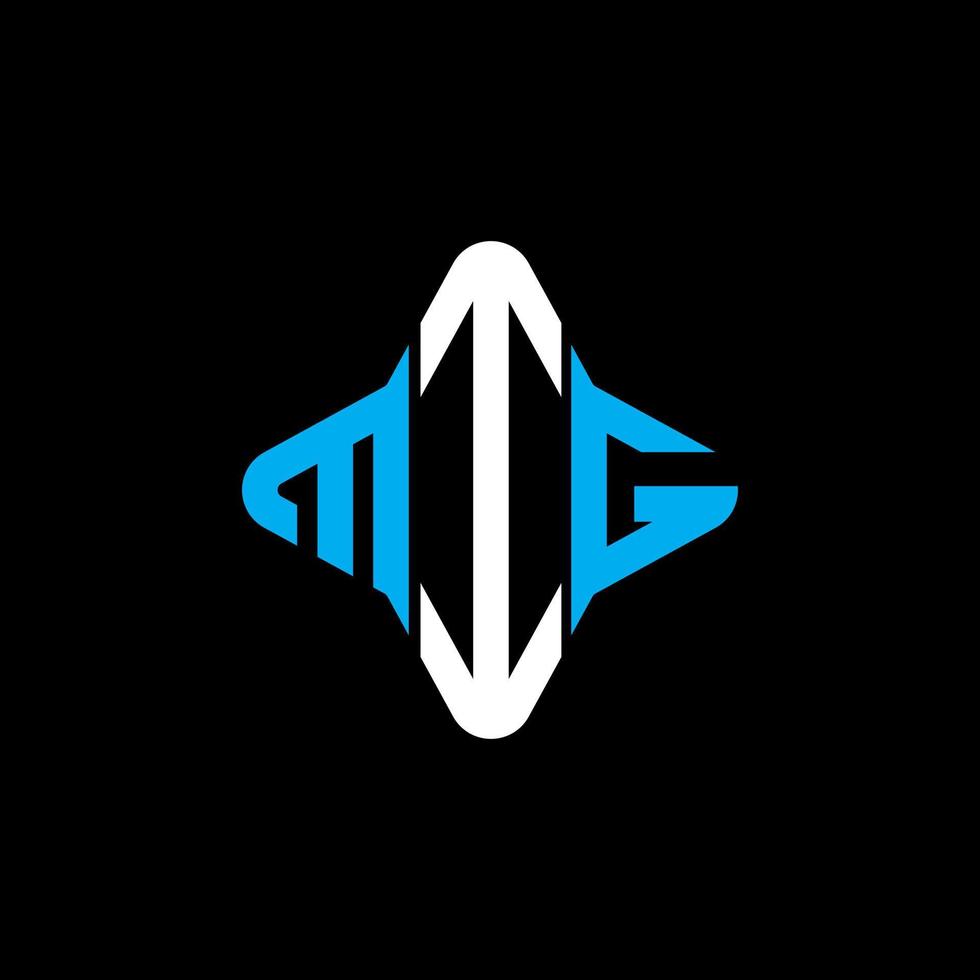 mig letter logo creatief ontwerp met vectorafbeelding vector