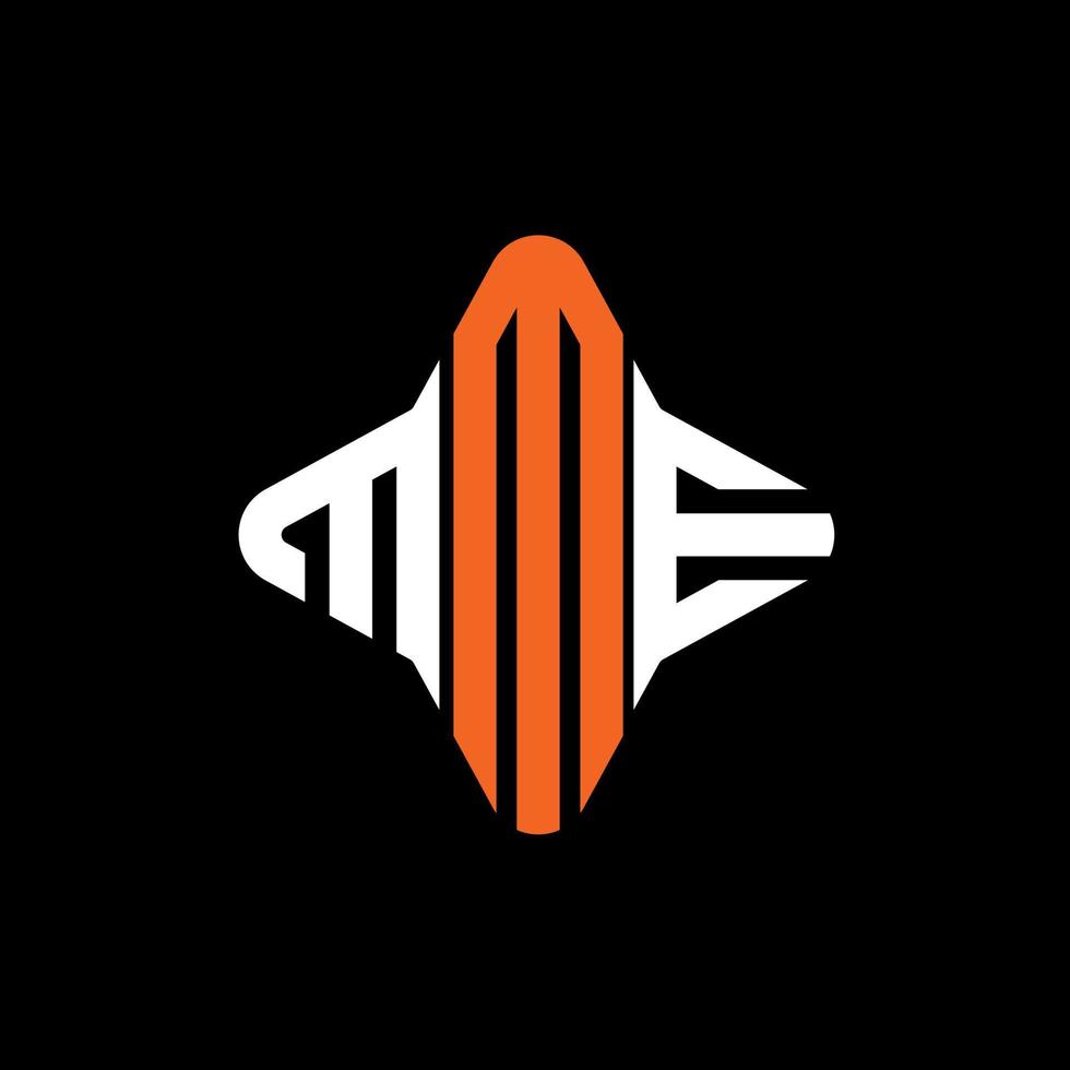 mme letter logo creatief ontwerp met vectorafbeelding vector