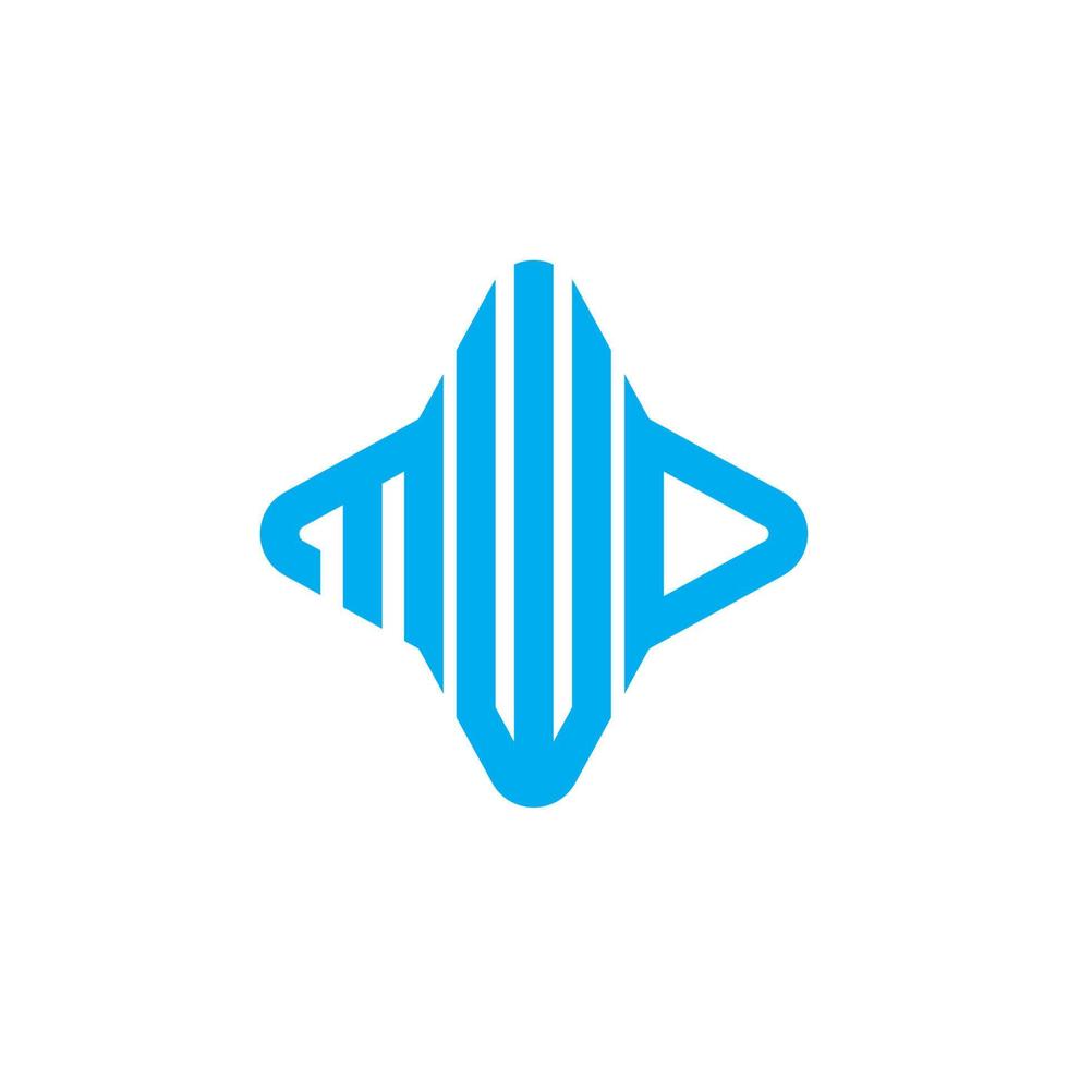 mwd letter logo creatief ontwerp met vectorafbeelding vector