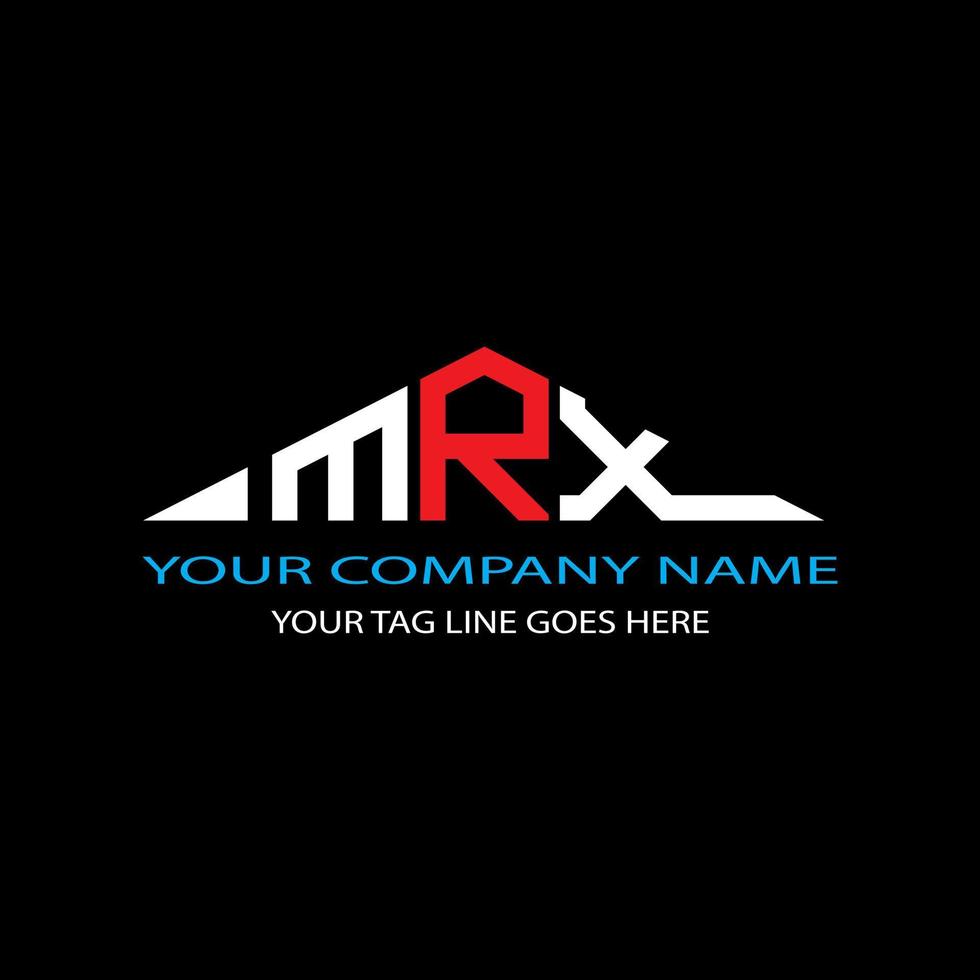 mrx letter logo creatief ontwerp met vectorafbeelding vector