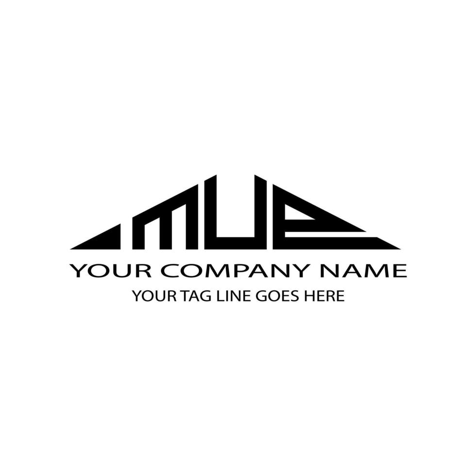 mup letter logo creatief ontwerp met vectorafbeelding vector