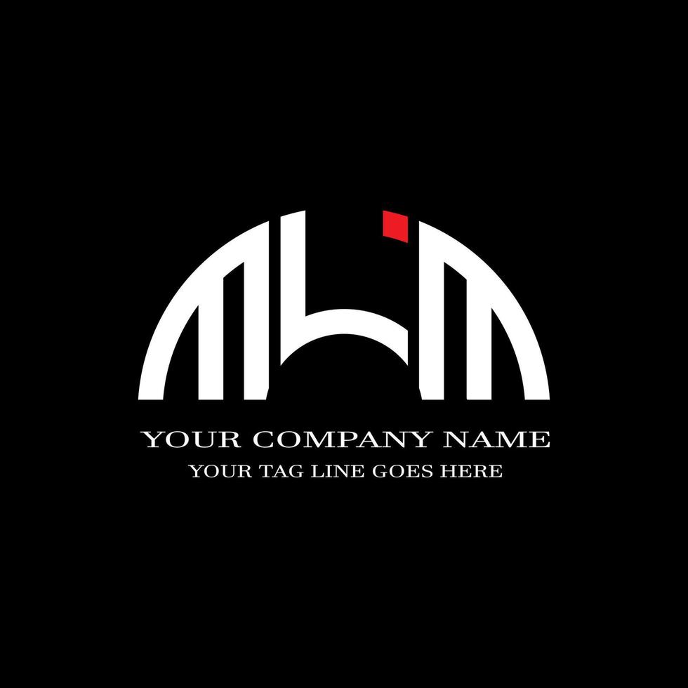 mlm letter logo creatief ontwerp met vectorafbeelding vector