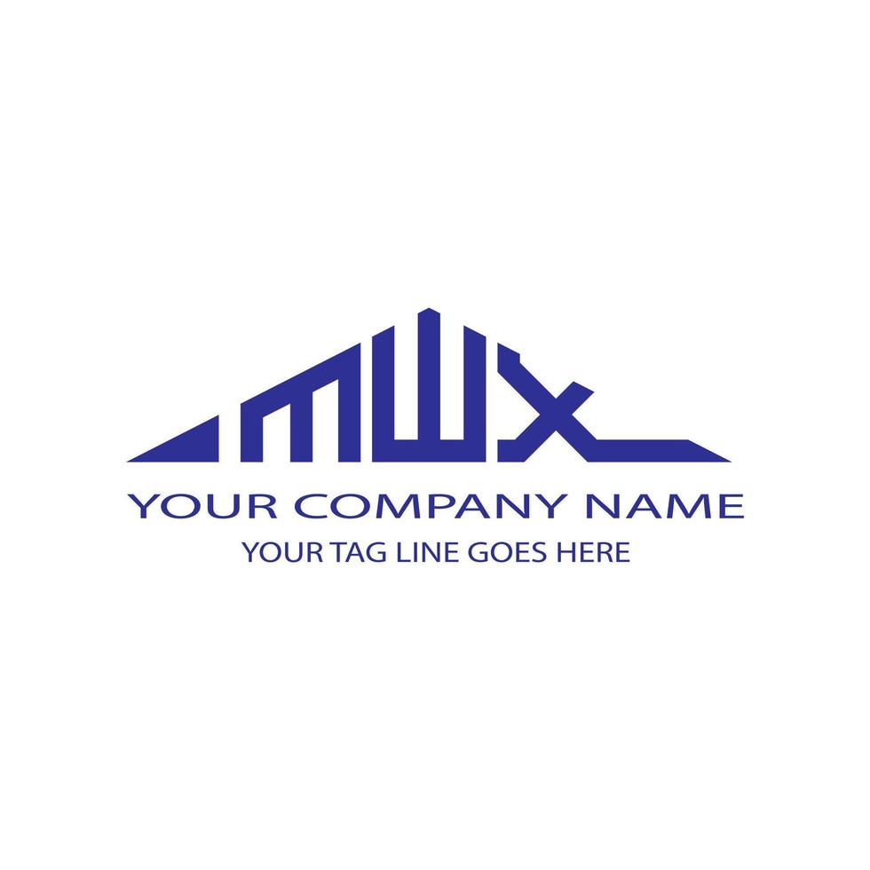 mwx letter logo creatief ontwerp met vectorafbeelding vector