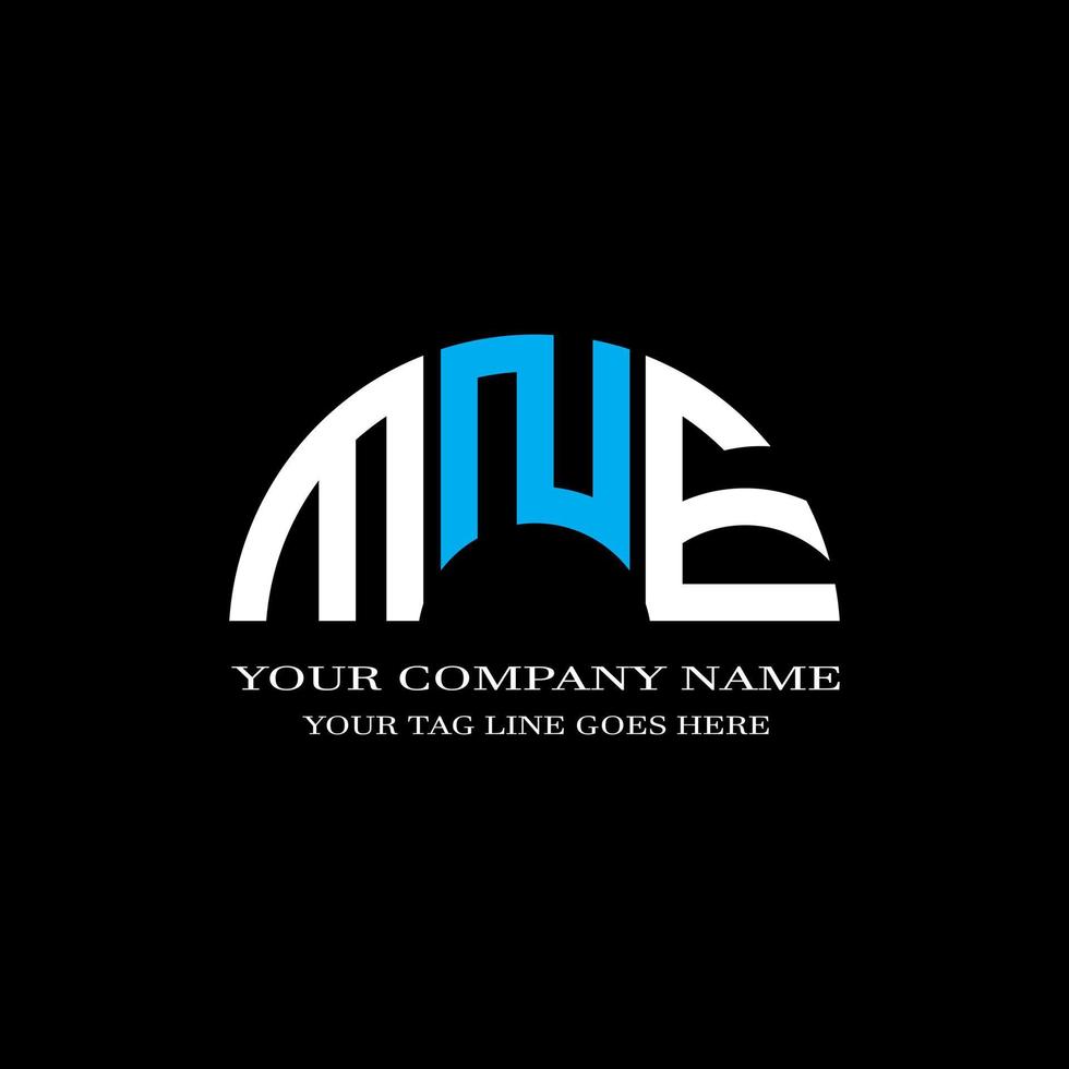 mne letter logo creatief ontwerp met vectorafbeelding vector