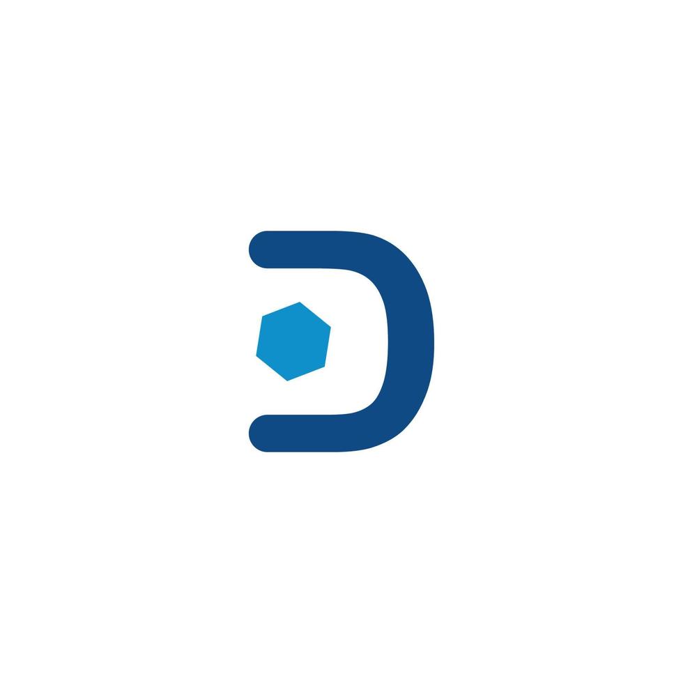 letter d logo pictogram sjabloon ontwerpelementen. vector