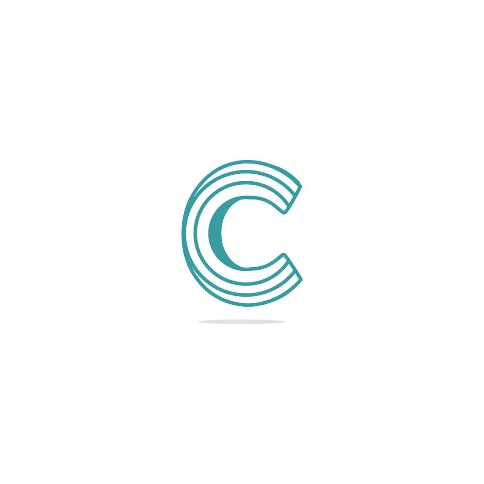 letter c logo pictogram ontwerpsjabloon elementen vector