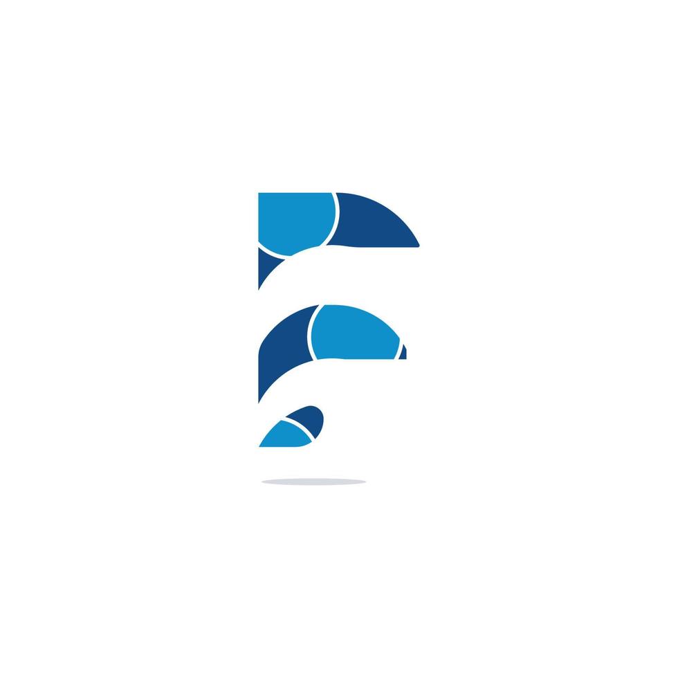 letter f logo pictogram ontwerp sjabloon elementen vector
