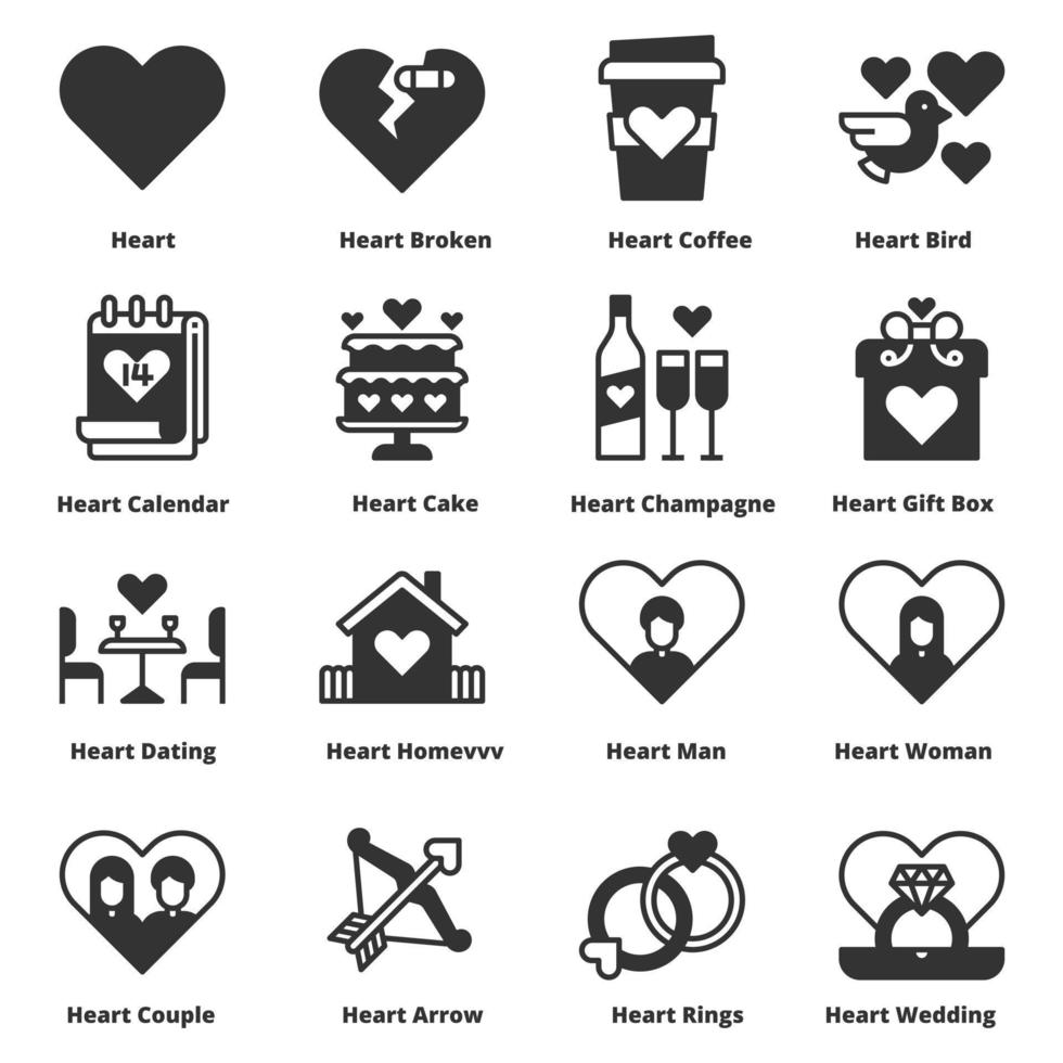 hart liefde pictogrammen lijn kleur vectorillustratie vector