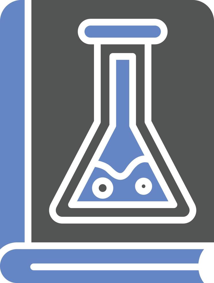 chemie boek pictogramstijl vector