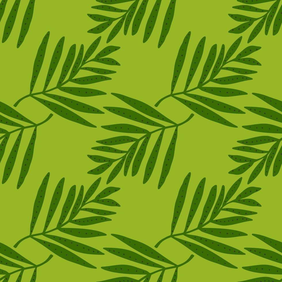 creatieve tropische palmbladeren naadloze patroon. jungle blad behang. botanische bloemenachtergrond. exotische plant achtergrond. vector