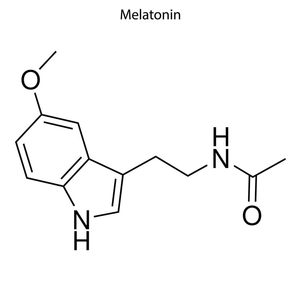 skeletformule van chemisch element vector