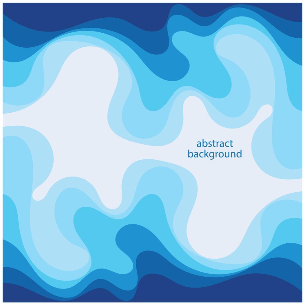 blauwe golf vector abstracte achtergrond platte ontwerp stock illustratie