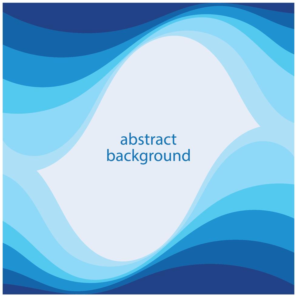 blauwe golf vector abstracte achtergrond platte ontwerp stock illustratie