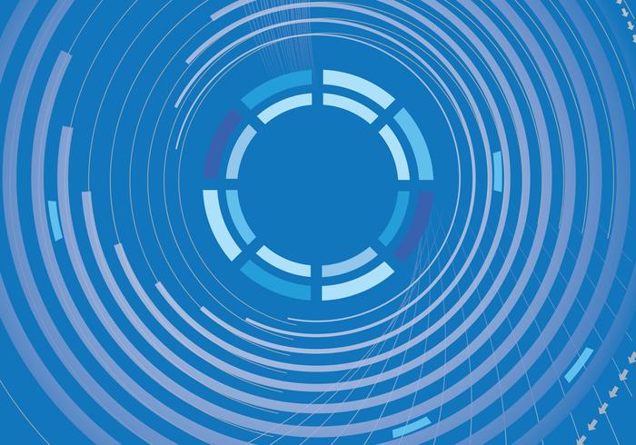 Blue Abstract Circle Background Vector