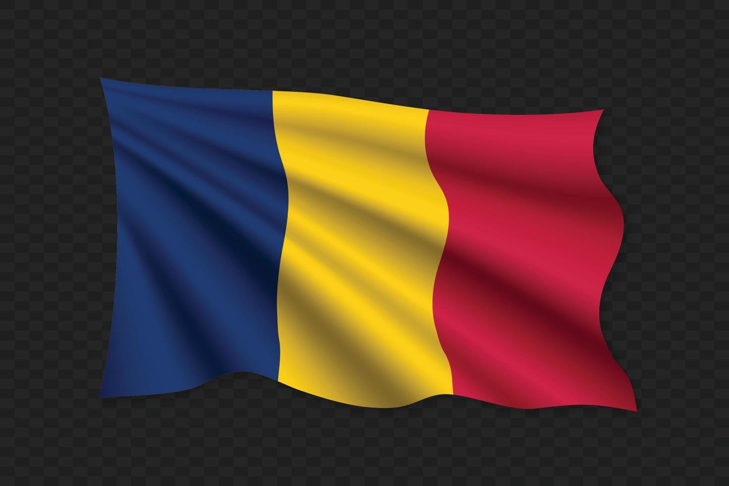 3d wapperende vlag vector