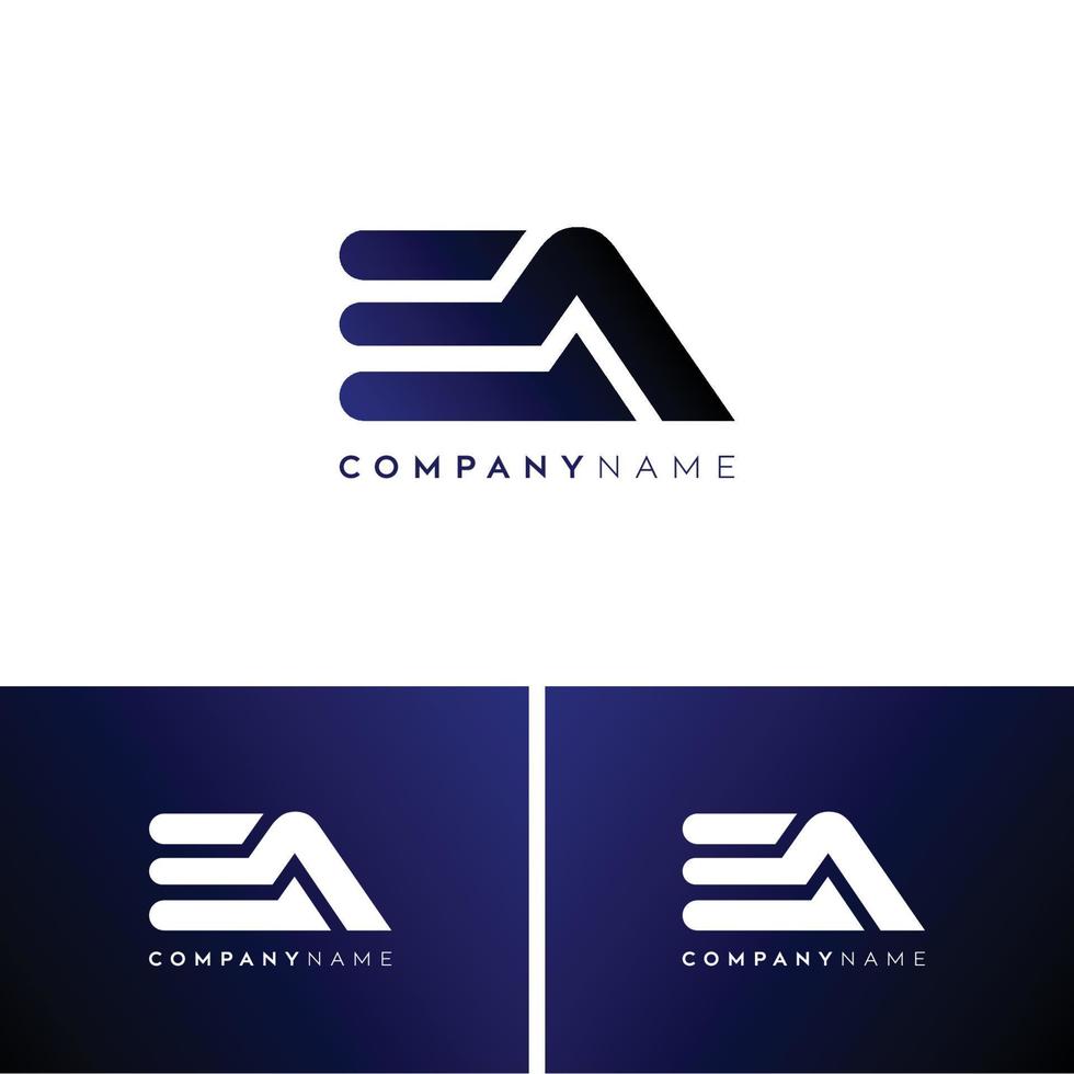 abstracte letter ea logo-ae logo ontwerp vector