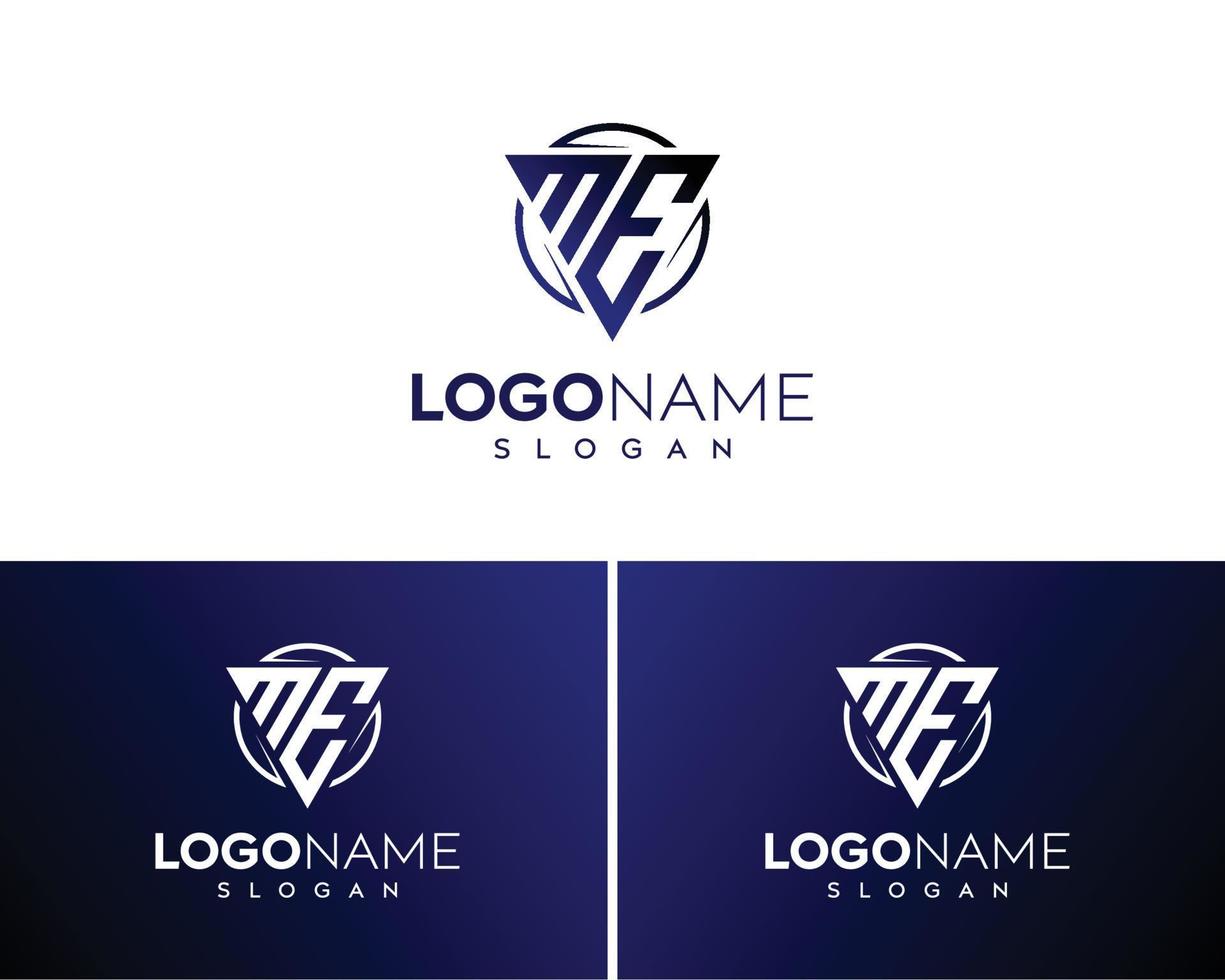 abstracte letter me logo-em logo vector