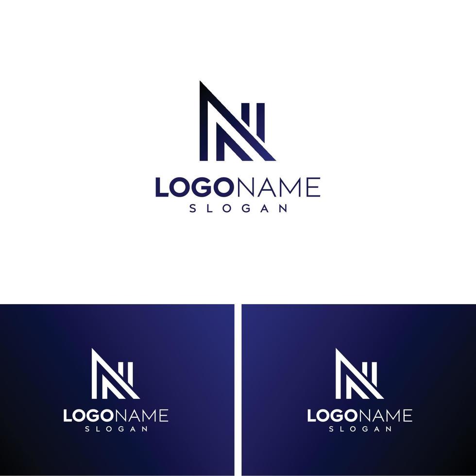 abstracte letter n logo-n logo vector