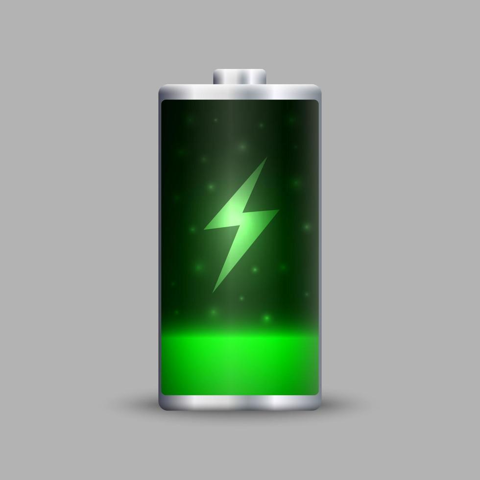 volle energie batterijlading. vector