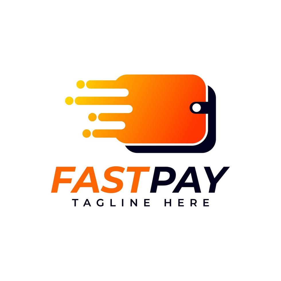 snelle betaling logo ontwerp vector